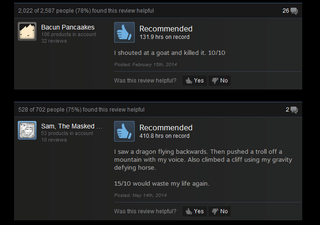 Illustration for article titled Skyrim, As Told By Steam Reviews